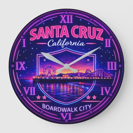 Santa Cruz California Boardwalk Grote Klok (Voorkant)