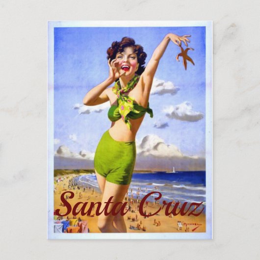 Santa Cruz California Briefkaart (Voorkant)