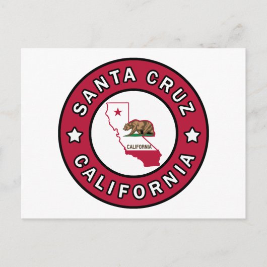 Santa Cruz California Briefkaart (Voorkant)