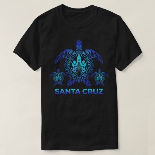 Santa Cruz California CA Ocean Zee Turtle Souvenir T-shirt (Design voorkant)