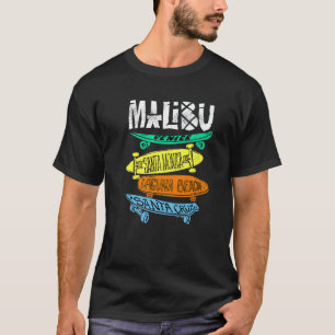 Santa Cruz California Ca Retro  Surfer Mali T-shirt