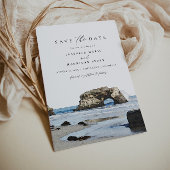 SANTA CRUZ California Coast Skyline Save the Date Kaart