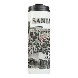 Santa Cruz California Collage – Protest Art Thermosbeker