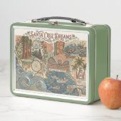 Santa Cruz California Dreams Map UCSC Surfing (In situ)