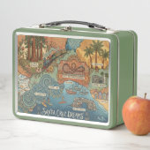 Santa Cruz California Dreams Map – Vibrant Coast (In situ)