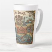 Santa Cruz California Dreams Map – Vibrant Coast Latte Mok (Rechterhoek)