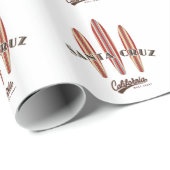 Santa Cruz California Drie Surfboards Cadeaupapier (Rol Hoek)