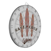 Santa Cruz California Drie Surfboards Dartbord (Voorkant Links)