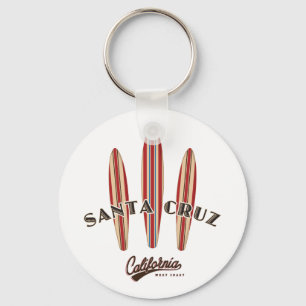Santa Cruz California Drie Surfboards Sleutelhanger
