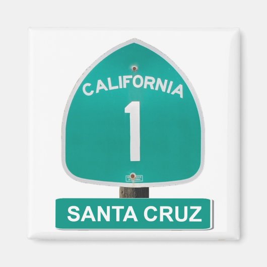 Santa Cruz California Highway 1 magneet (Voorkant)