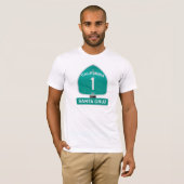 Santa Cruz California Highway 1 Shirt (Voorkant volledig)