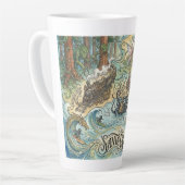 Santa Cruz California Illustrated Map Mythical Latte Mok (Linkerhoek)