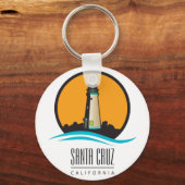 Santa Cruz California Lighthouse Sleutelhanger (Voorkant)