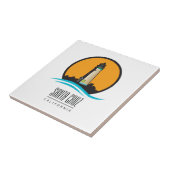 Santa Cruz California Lighthouse Tegeltje (Zijkant)