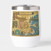 Santa Cruz California Mosaic Map Boardwalk Beach (Voorkant)