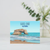Santa Cruz California Natural Bridges State Beach Briefkaart (Staand voorkant)