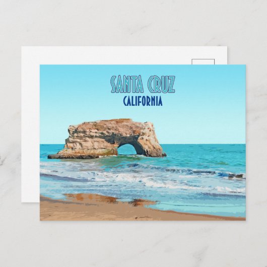 Santa Cruz California Natural Bridges State Beach Briefkaart (Voorkant / Achterkant)