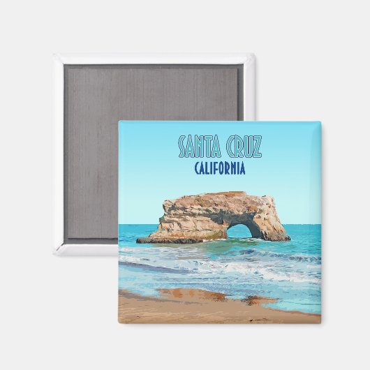 Santa Cruz California Natural Bridges State Beach Magneet (Voorkant / Achterkant)