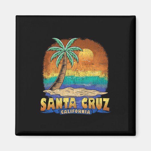 Santa Cruz California noodlijdend souvenir Magneet (Voorkant)