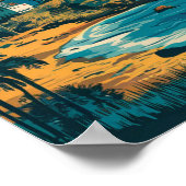 Santa Cruz California Reizen Poster (Hoek)