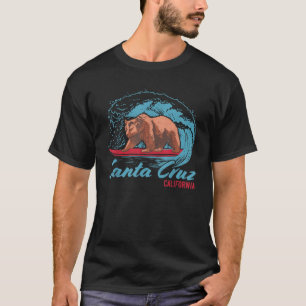Santa Cruz California Retro Surfing Vintage T-shirt