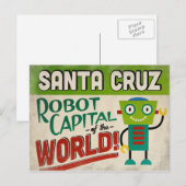 Santa Cruz California Robot - Funny  Briefkaart (Voorkant / Achterkant)