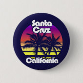 Santa Cruz California Ronde Button 5,7 Cm (Voorkant)