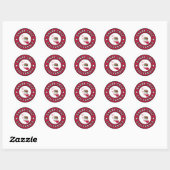 Santa Cruz California Ronde Sticker (Vel)