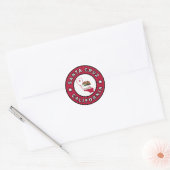 Santa Cruz California Ronde Sticker (Envelop)
