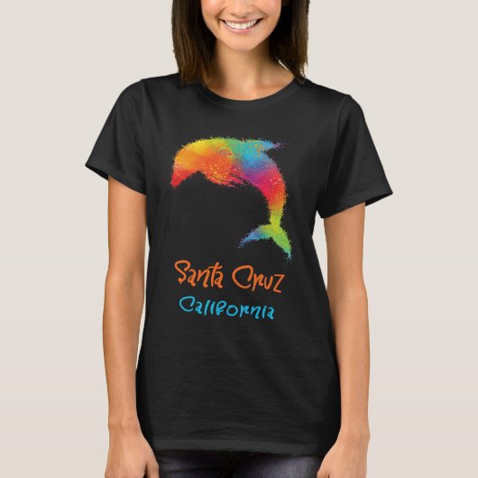 Santa Cruz California Souvenir 2 T-shirt (Voorkant)