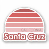 Santa Cruz California Sticker (Voorkant)