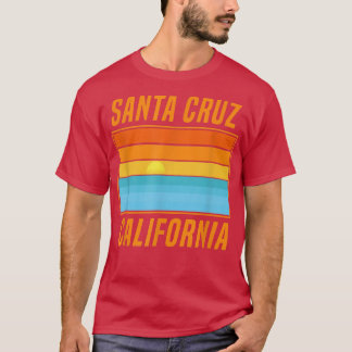 Santa Cruz California Sunset 70s Surfer Summer T-shirt