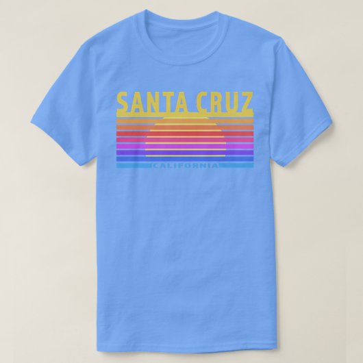 Santa Cruz, California Sunset Sunrise Rainbow Sun  T-shirt (Design voorkant)