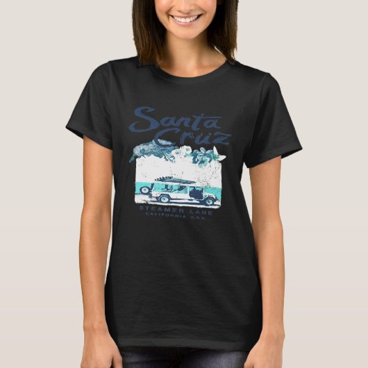 Santa Cruz California Surf Van Surfen  Pre T-shirt (Voorkant)