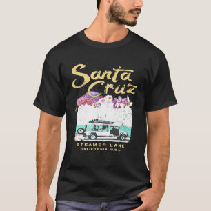 Santa Cruz California Surf Van Vintage Surfing T-shirt