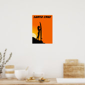 Santa Cruz California surfer girl Poster (Keuken)