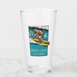 Santa Cruz, California Surfing / Travel Pint Glass Glas