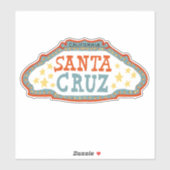 Santa Cruz California Sweet  Sign Sticker (Vel)