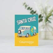 SANTA CRUZ CALIFORNIA TRAVEL BRIEFKAART (Staand voorkant)