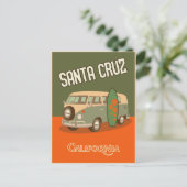 SANTA CRUZ CALIFORNIA TRAVEL BRIEFKAART (Staand voorkant)