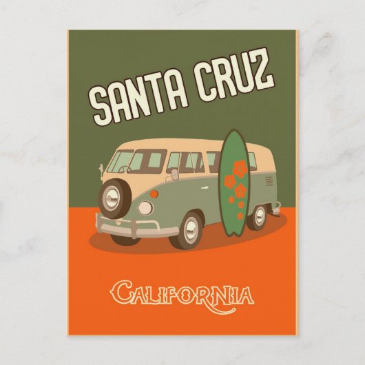 SANTA CRUZ CALIFORNIA TRAVEL BRIEFKAART (Voorkant)