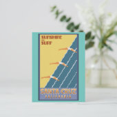 Santa Cruz California Travel Briefkaart (Staand voorkant)