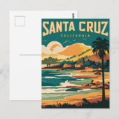 Santa Cruz California Travel Briefkaart (Voorkant / Achterkant)