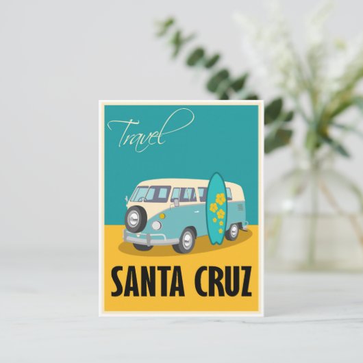 Santa Cruz California Travel  Briefkaart (Staand voorkant)
