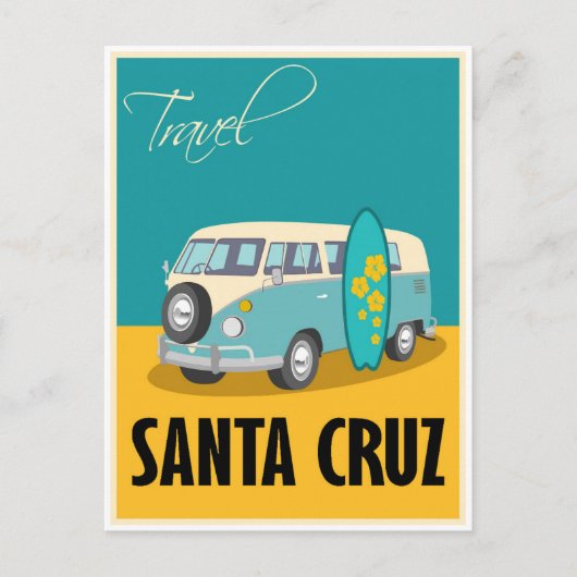 Santa Cruz California Travel  Briefkaart (Voorkant)