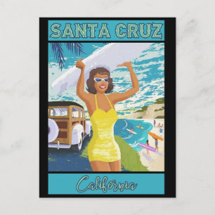 Santa Cruz California Travel  Briefkaart