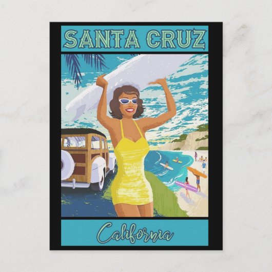 Santa Cruz California Travel  Briefkaart (Voorkant)
