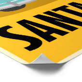 Santa Cruz California Travel Poster (Hoek)