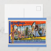 Santa Cruz California Vintage Travel Briefkaart (Voorkant / Achterkant)