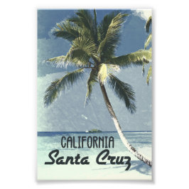 Santa Cruz California Vintage Travel Poster Art